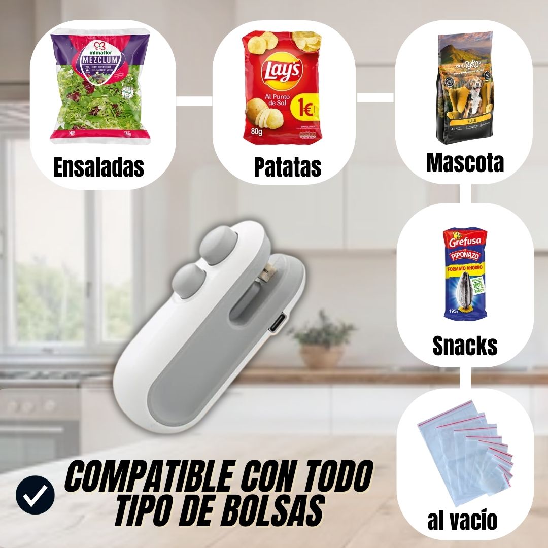 SellaPack™ - ¡Adiós bolsas abiertas!